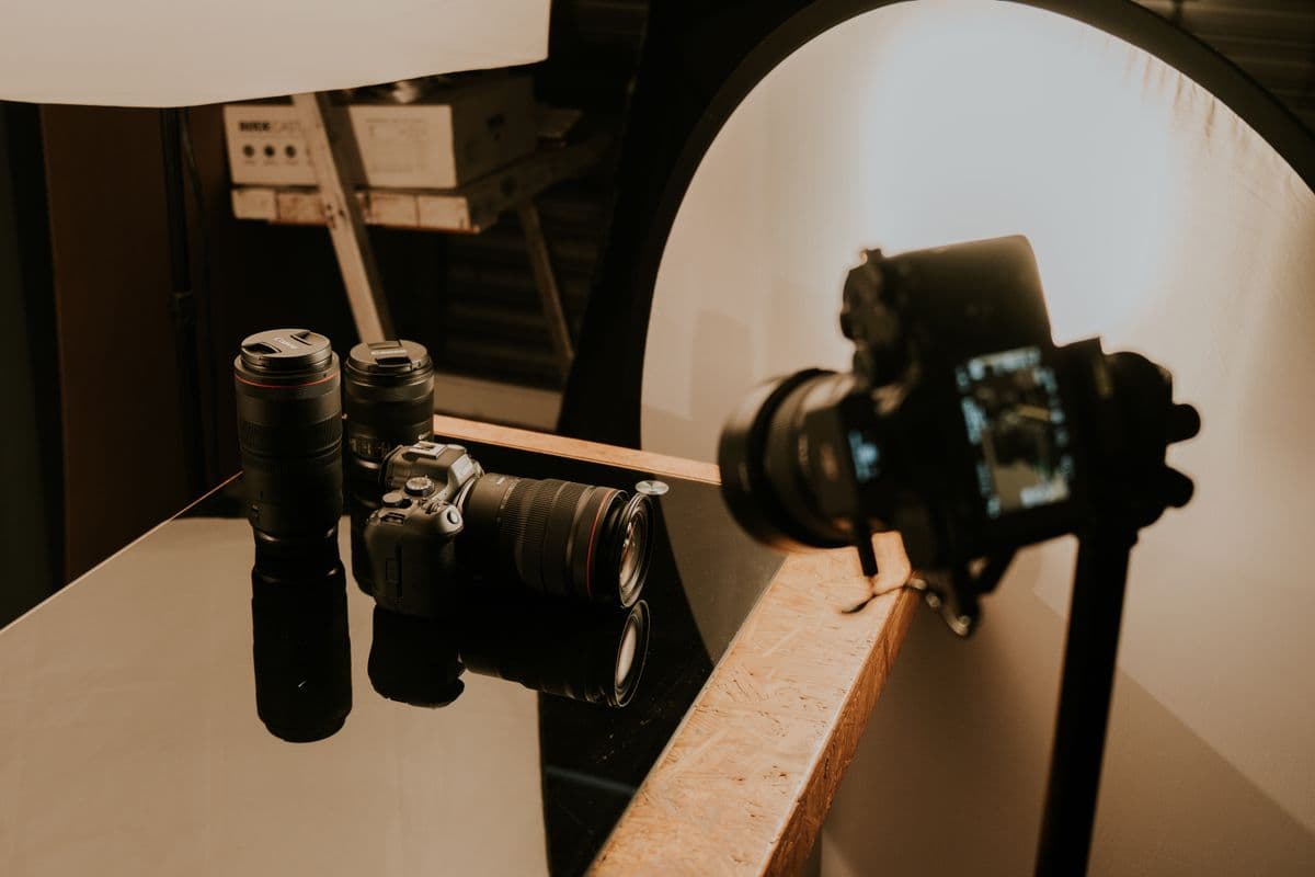A photography studio setup