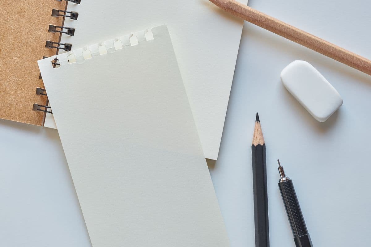 Crumpled paper and an eraser