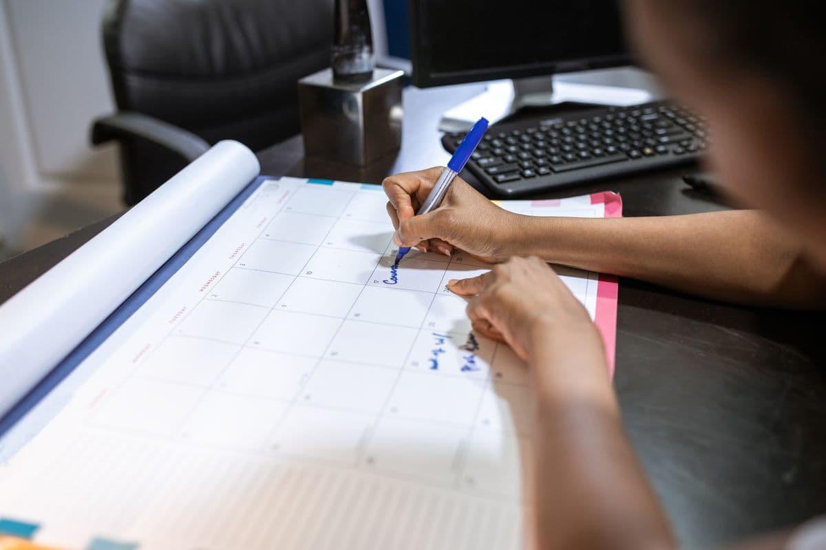 A time-blocked planner